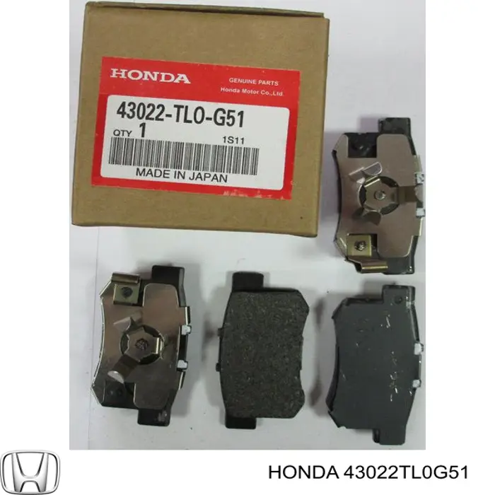 Купити 43022TL0G51 Honda Задні колодки
