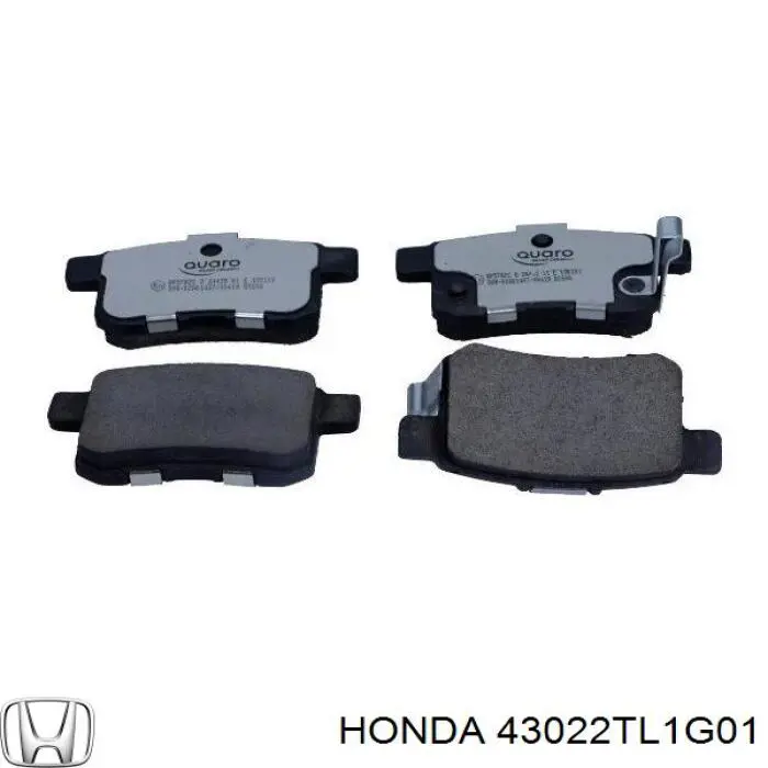 43022TL1G01 Honda Колодки гальмівні задні, дискові