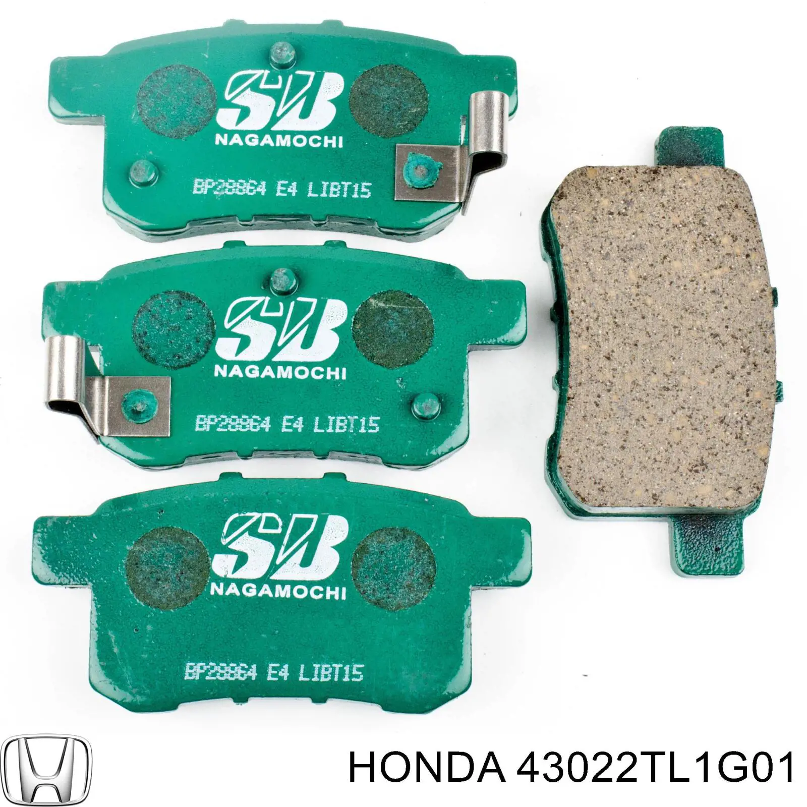 Купити 43022TL1G01 Honda Задні колодки