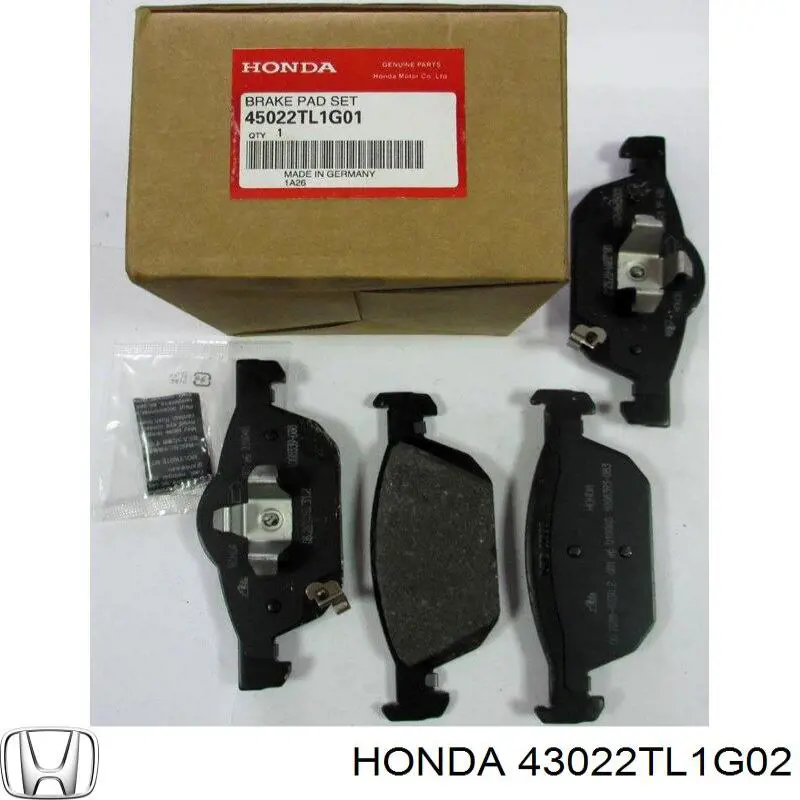 Купити 43022TL1G02 Honda Задні колодки