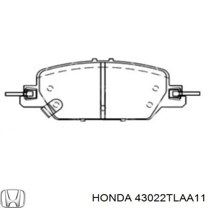 Задні гальмівні колодки Honda 43022TLAA11 ціна, від 33.12 USD