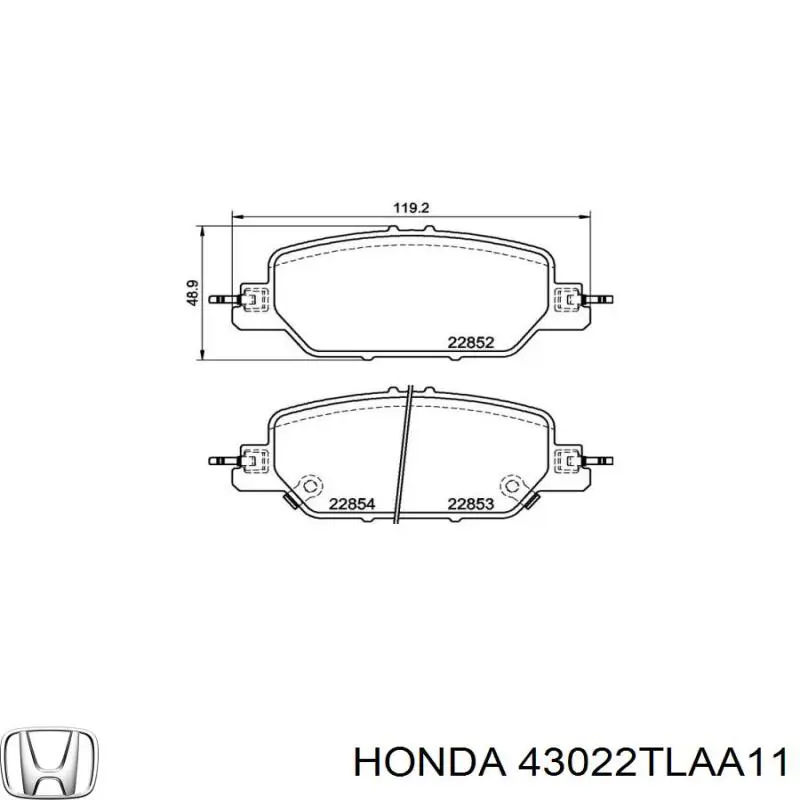 Купити 43022TLAA11 Honda Задні колодки