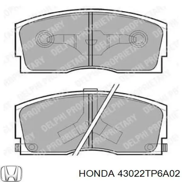 Купити 43022TP6A02 Honda Задні колодки