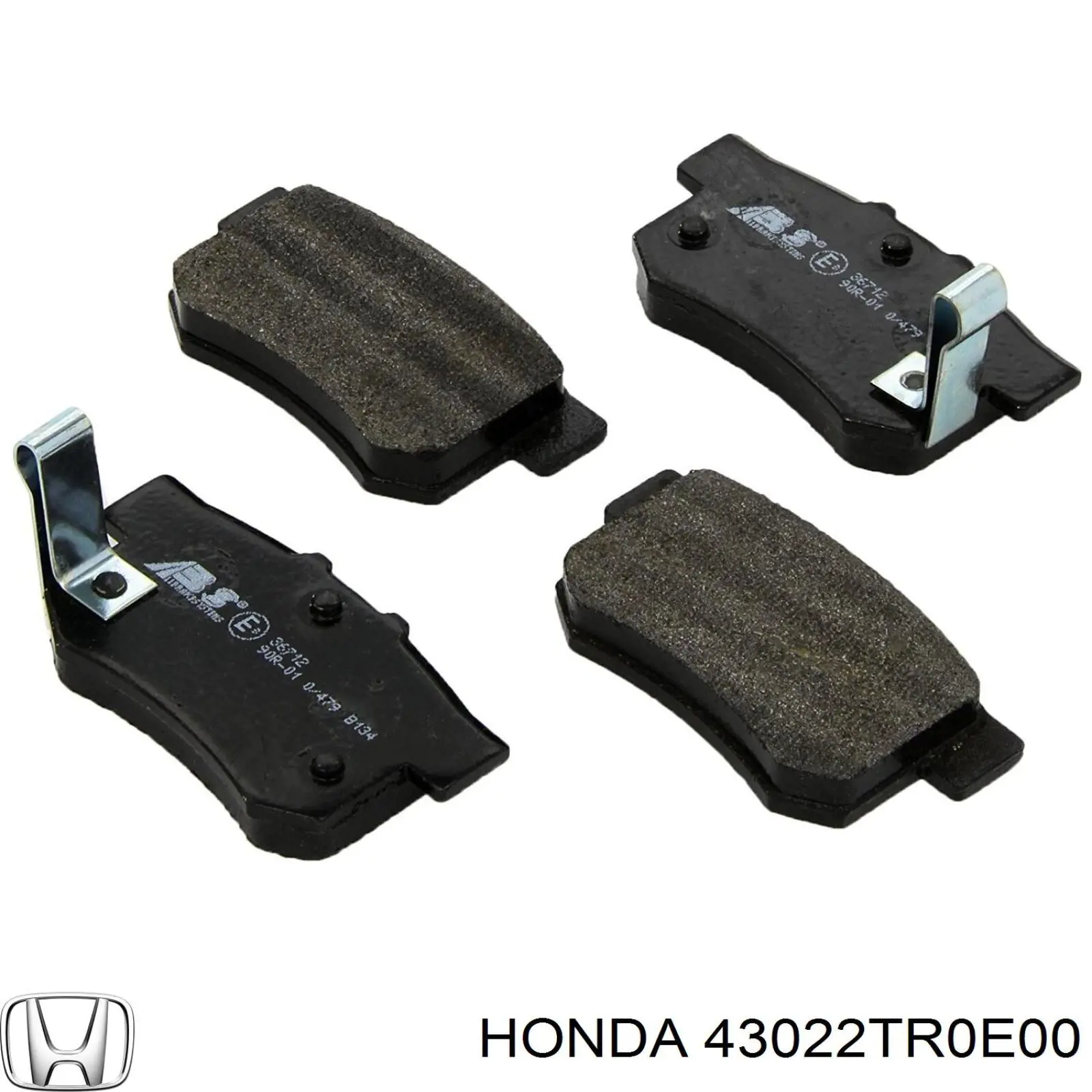 Задні гальмівні колодки Honda 43022TR0E00 ціна, від 16.20 USD