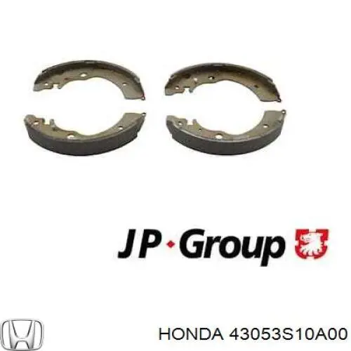 Купити 43053S10A00 Honda Колодки гальмові задні, барабанні