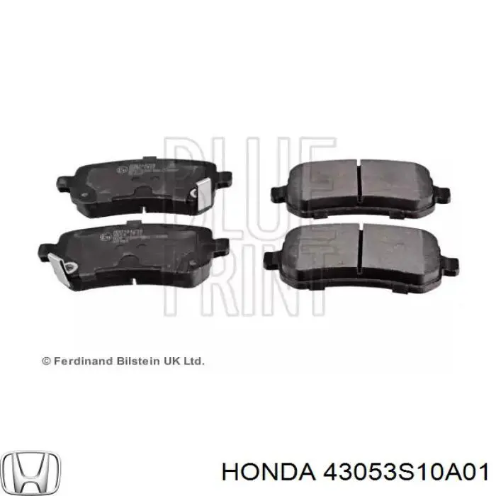 Колодки гальмові задні, барабанні 43053S10A01 Honda