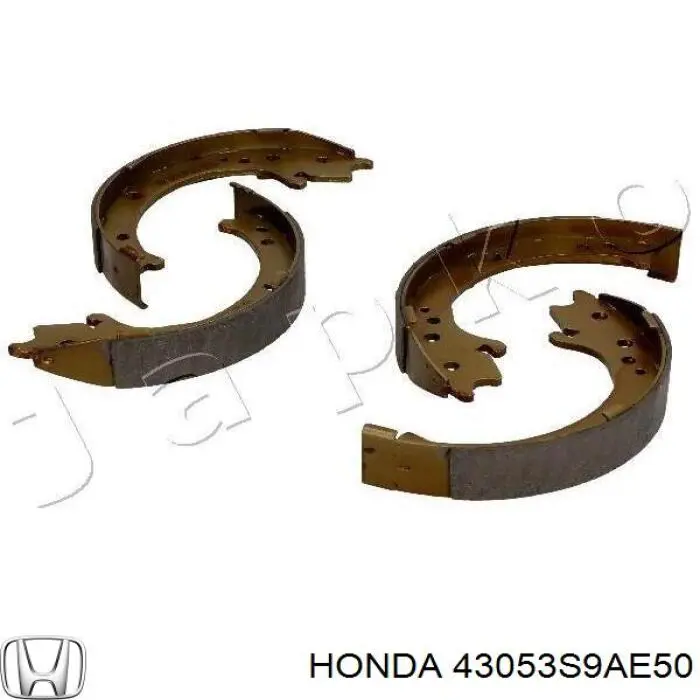 Колодки ручника / стоянкового гальма Honda 43053S9AE50 ціна, від 26.77 USD