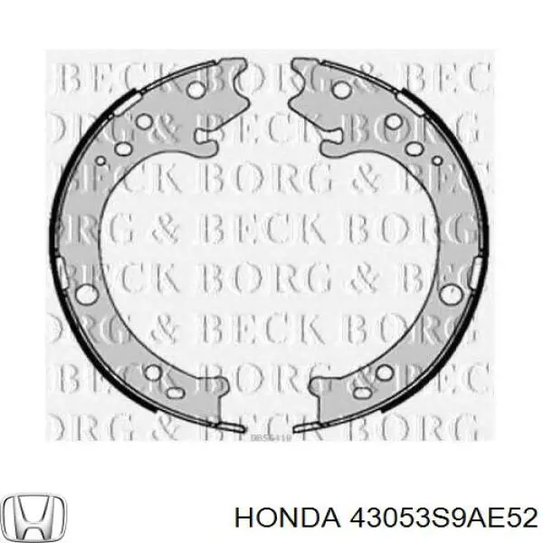 Купити 43053S9AE52 Honda Гальмівні колодки гальма стоянки