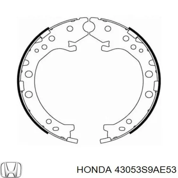 43053S9AE53 Honda Гальмівні колодки ручника