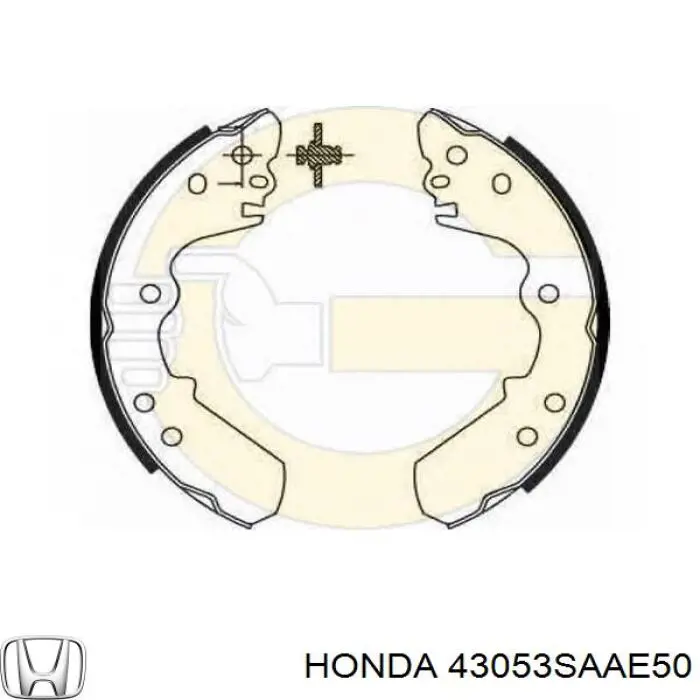 Гальма робочі задні ножні і гальмівні барабани Honda 43053SAAE50