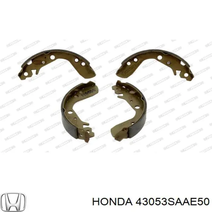 Колодки гальмові задні, барабанні Honda 43053SAAE50 ціна, від 19.64 USD