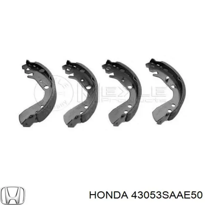 Купити 43053SAAE50 Honda Колодки гальмові задні, барабанні