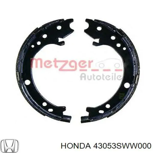 43053SWW000 Honda Гальмівні колодки ручника