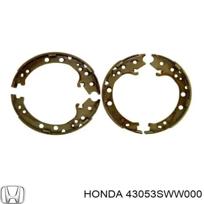 Колодки ручника / стоянкового гальма Honda 43053SWW000 ціна, від 24.07 USD