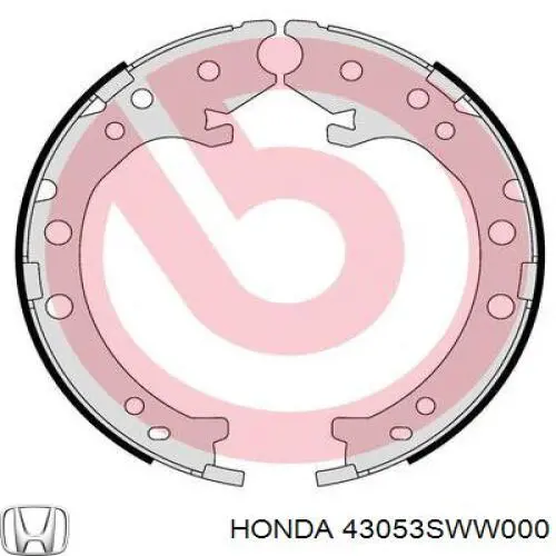 Колодки ручника 43053SWW000 Honda