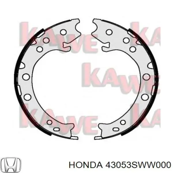 Купити 43053SWW000 Honda Гальмівні колодки гальма стоянки