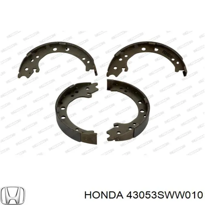 43053SWW010 Honda Гальмівні колодки ручника