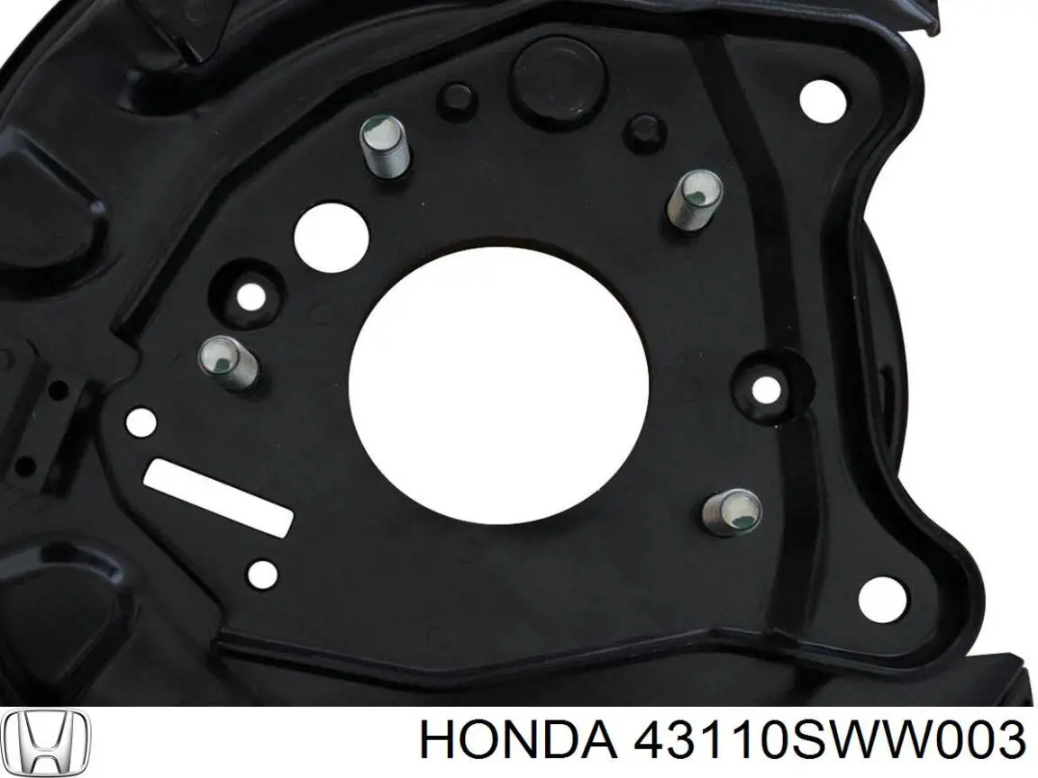 Захист гальмівного диска заднього, правого Honda 43110SWW003 ціна, від 18.20 USD
