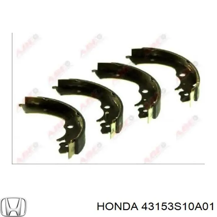 Колодки гальмові задні, барабанні Honda 43153S10A01 ціна, від 20.29 USD