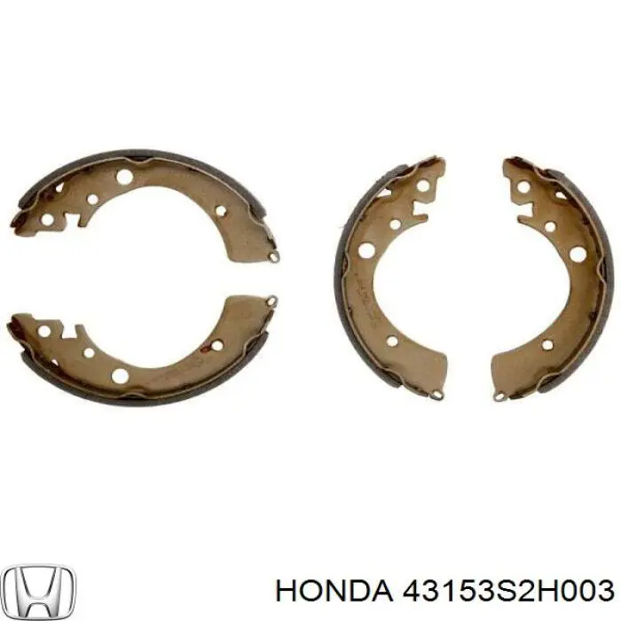 Колодки гальмові задні, барабанні Honda 43153S2H003 ціна, від 17.46 USD