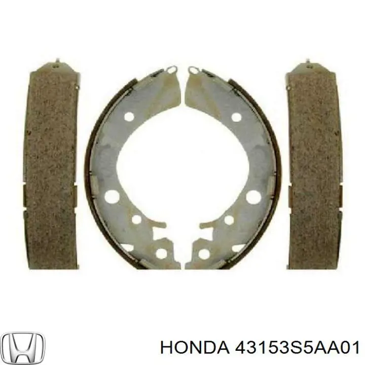 Купити 43153S5AA01 Honda Колодки гальмові задні, барабанні
