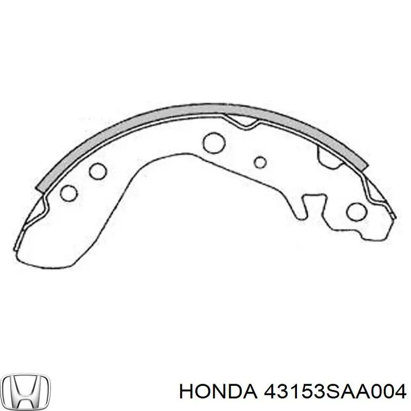 Колодки гальмові задні, барабанні 01431SAA000 Honda