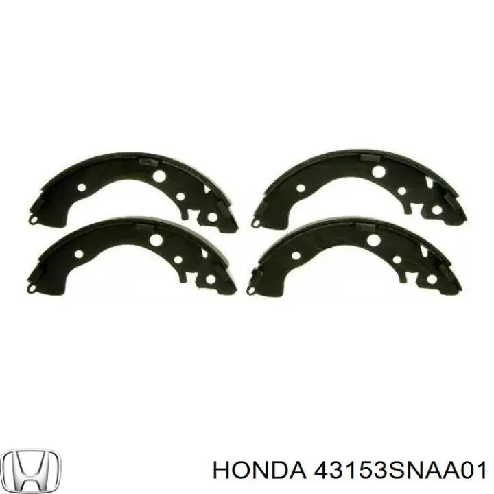 Колодки гальмові задні, барабанні Honda 43153SNAA01 ціна, від 20.64 USD