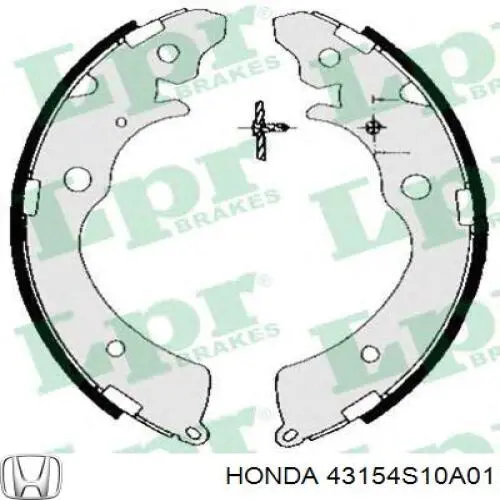 Купити 43154S10A01 Honda Колодки гальмові задні, барабанні