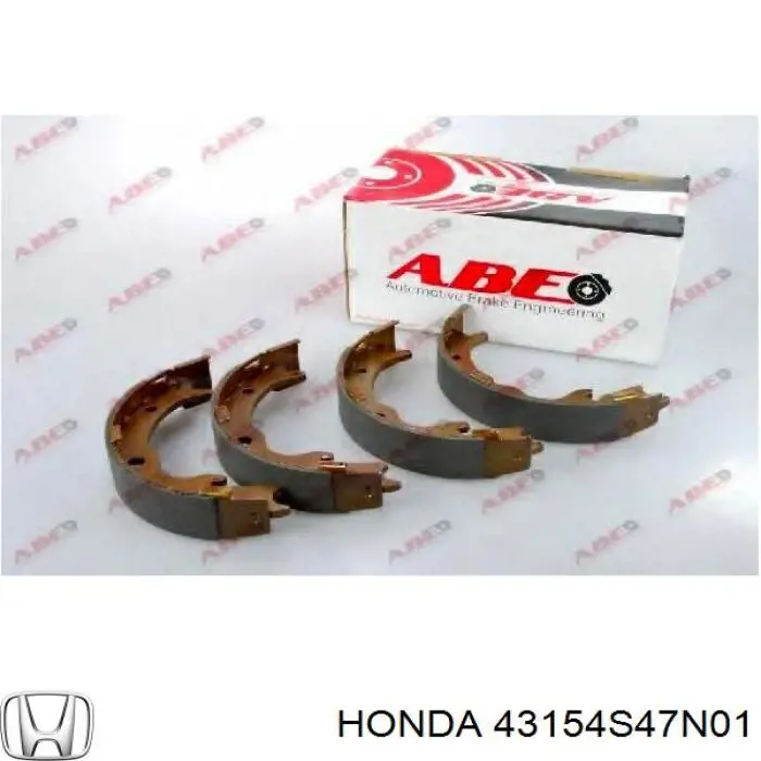 43154S47N01 Honda Гальмівні колодки ручника