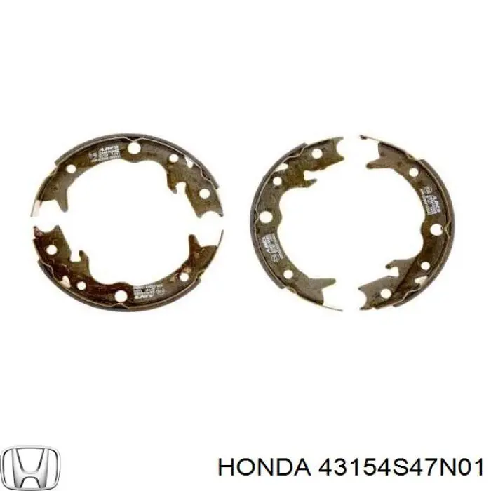Колодки ручника / стоянкового гальма Honda 43154S47N01 ціна, від 24.07 USD