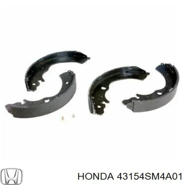 Колодки гальмові задні, барабанні Honda 43154SM4A01 ціна, від 20.29 USD