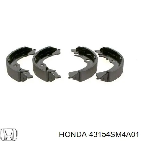Купити 43154SM4A01 Honda Колодки гальмові задні, барабанні