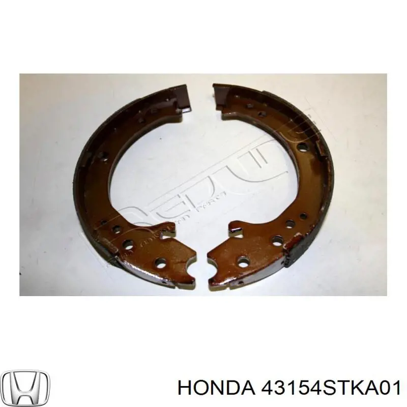 43154STKA01 Honda колодки ручника/стоянкового гальма