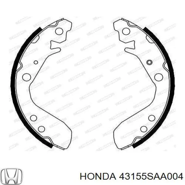 43155SAA004 Honda Колодки гальмівні задні, барабанні