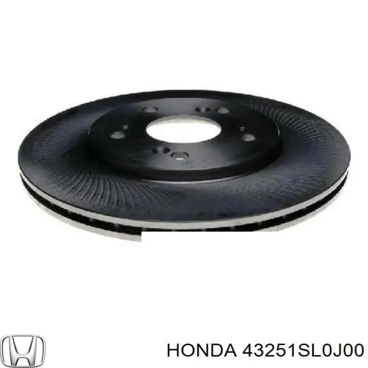43251SL0J00 Honda диск гальмівний задній