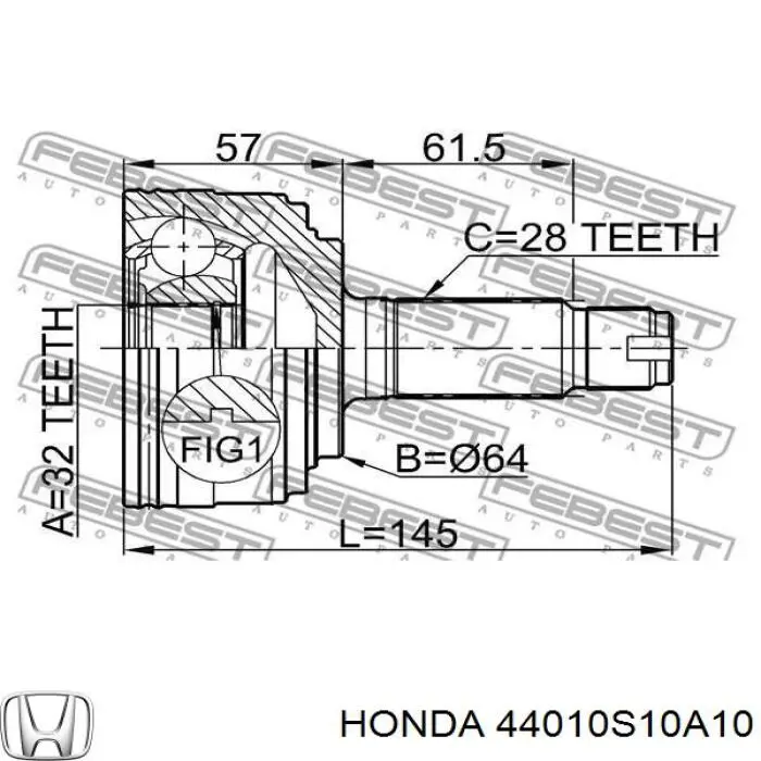 Піввісь передня, права NTY NPWHD037 ціна, від 84.31 USD