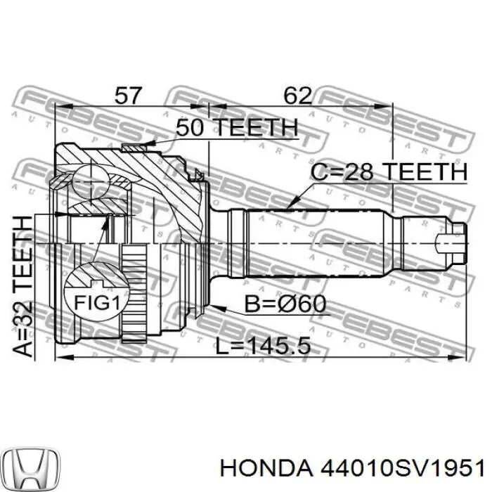  44010SV1951 Honda