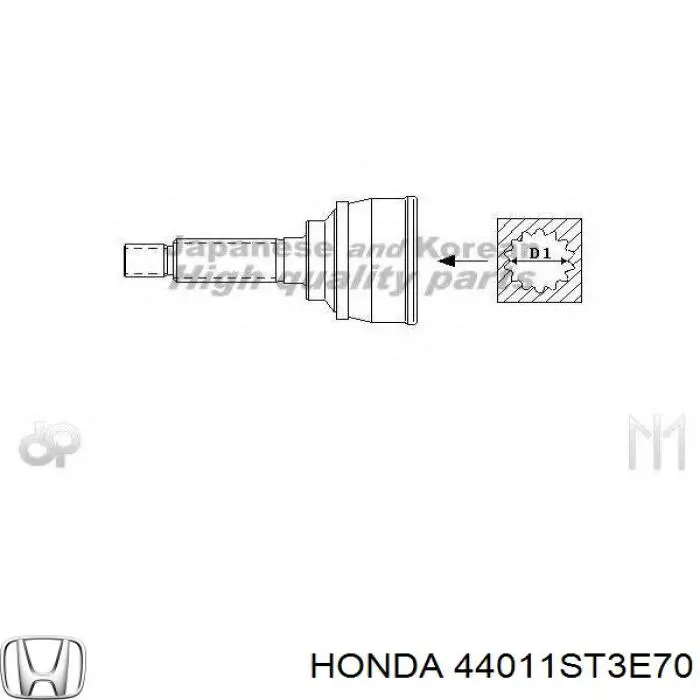 ШРУС зовнішній передній 44011ST3E70 Honda