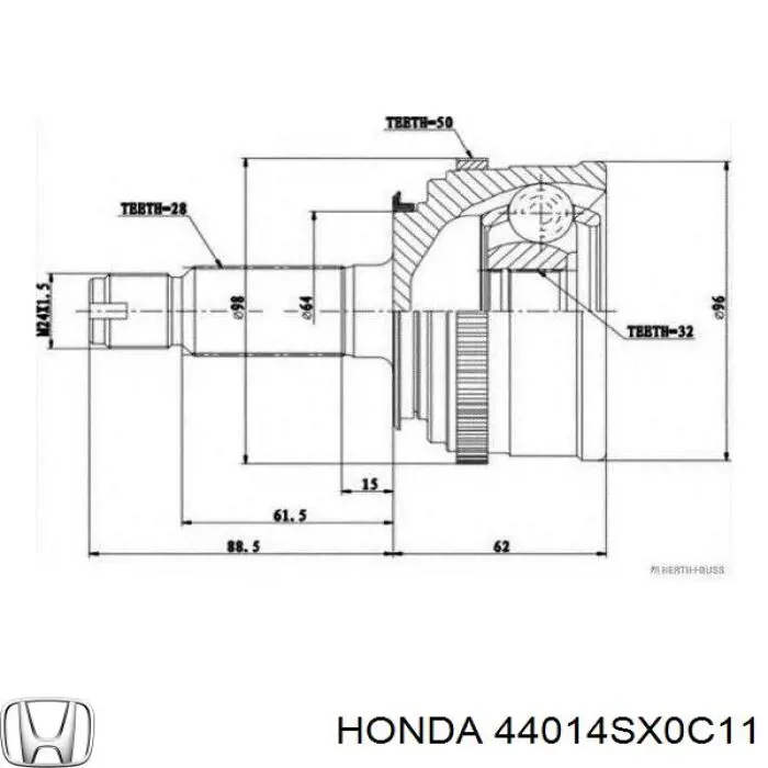  44014SX0C11 Honda