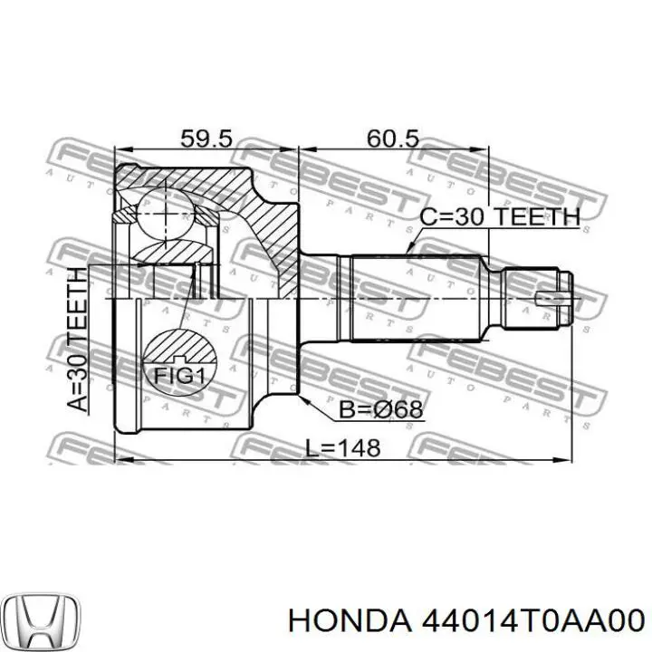44014T0AA00 Honda Граната зовнішня