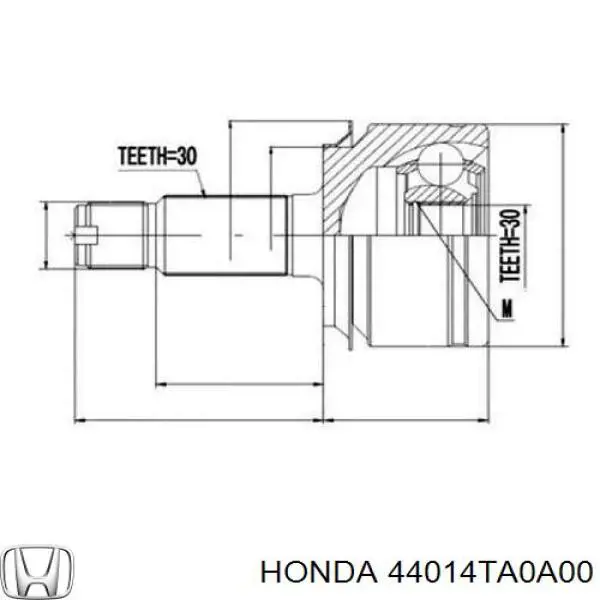 44014TA0A00 Honda Граната зовнішня