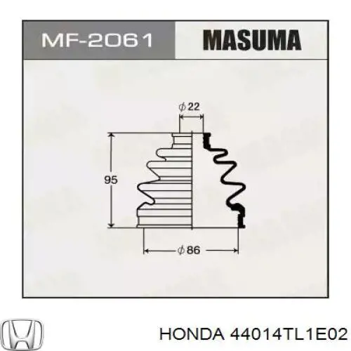 Граната колісна Honda 44014TL1E02 ціна, від 101.35 USD