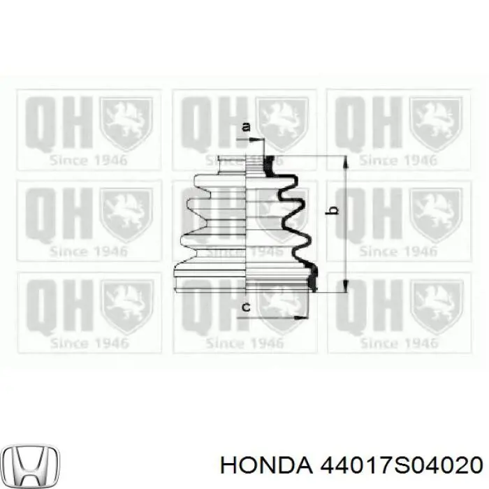 Пильник ШРУСа внутрішній 44017S04020 Honda