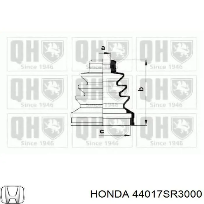 Пильник гранати внутрішній, передній півосі Honda 44017SR3000 ціна, від 6.04 USD