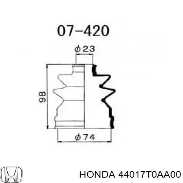  44017T0AA00 Honda