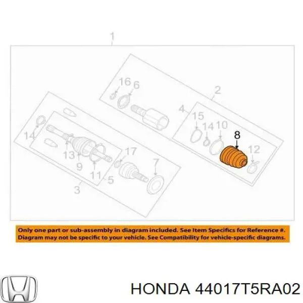 Купити 44017T5RA02 Honda 