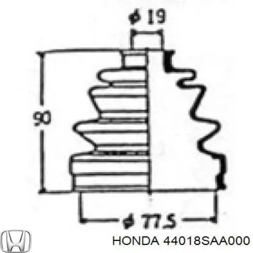  44018SAA000 Honda