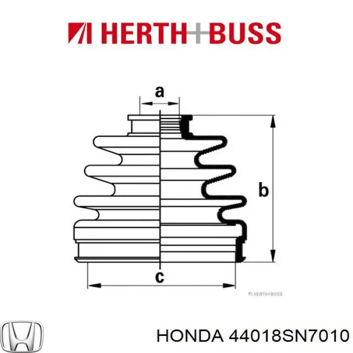 Пильник шарніра кутових швидкостей зовнішній передній Honda 44018S84C01 ціна, від 7.87 USD