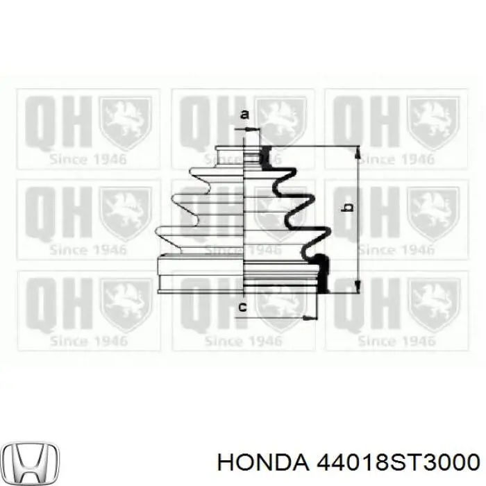 Пильник шарніра кутових швидкостей зовнішній передній Honda 44018ST3000 ціна, від 9.49 USD