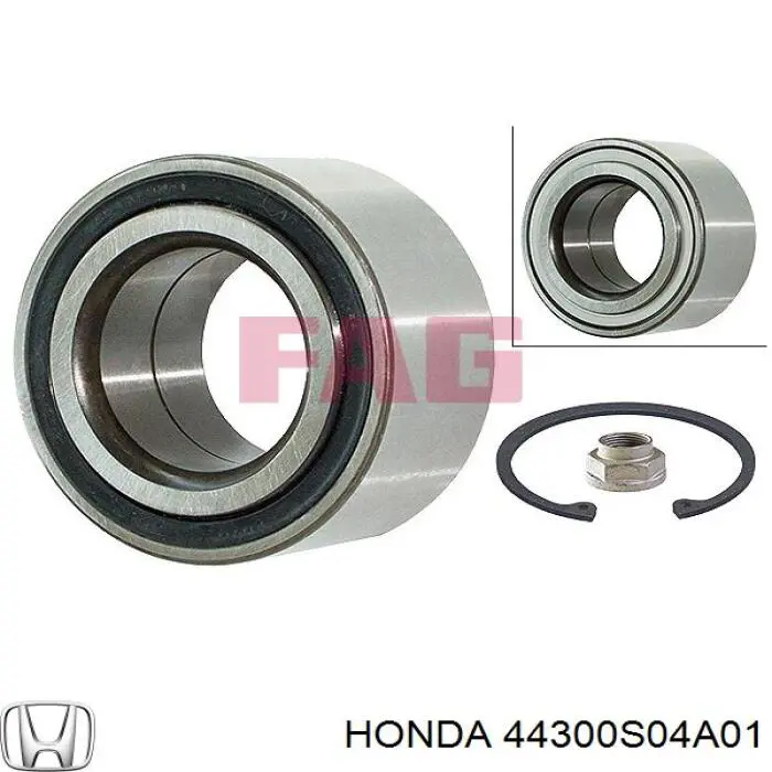 Купити 44300S04A01 Honda Підшипник ступиці передньої